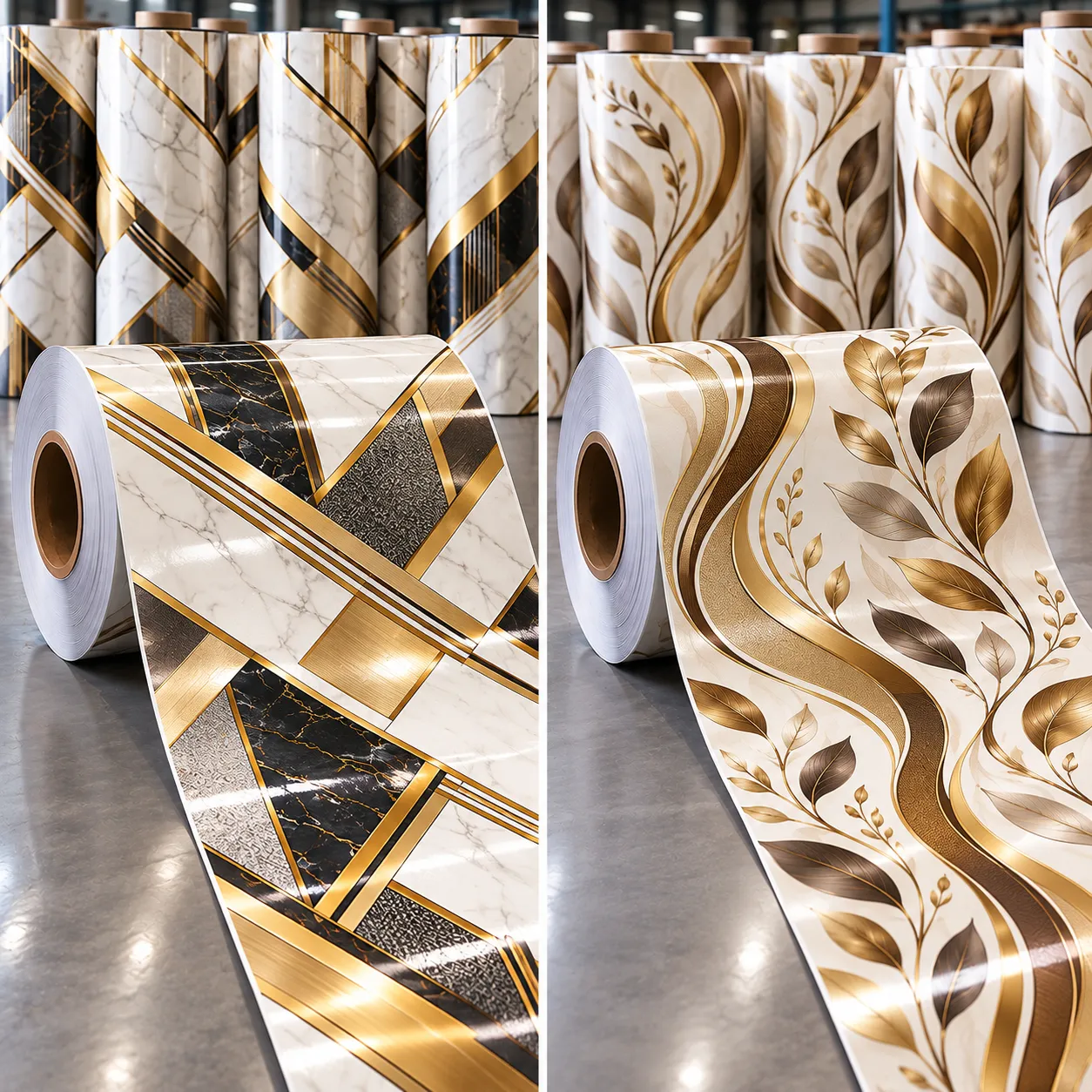 Dining Table Paper Roll Printing & Winding Machine application 3